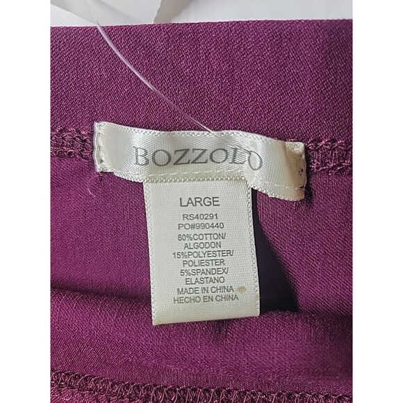 Bozzolo Stretch Mini Skirt Women's Red Wine Color Size Large Sexy Lady - Picture 11 of 14